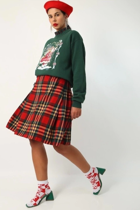Saia Xadrez vermelha THE SCOTCH HOUSE