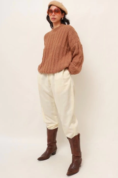 tricot caramelo vintage grossinho - loja online