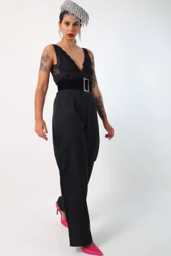 calça pantalona cintura mega alta preta - loja online