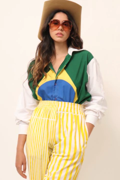 Camisa do Brasil Dudalina 2002 - Capichó Brechó