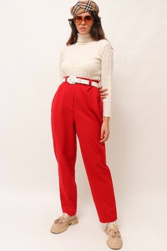 cinto branco fivela encapada vintage - comprar online