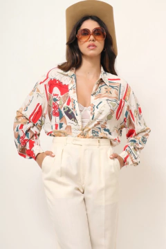 Camisa estampada 90´s PLUGI vintage - comprar online