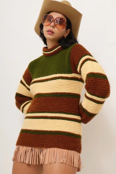 tricot listras bem grosso vintage - comprar online