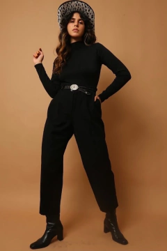 Calça bag 100 % lã cintura mega alta - Capichó Brechó