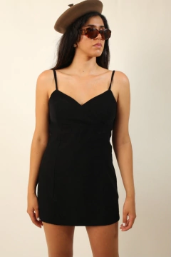vestido curto preto vintage
