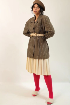 Blazer ombreira verde listras - loja online