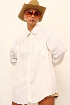 Camisa colombro manga longa linho - loja online