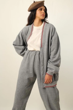Imagem do conjunto cinza sport calça + blusa