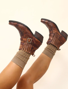 Bota western marrom rei do gado 39