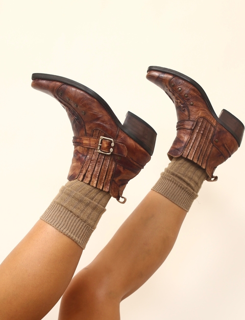 Bota western marrom rei do gado 39