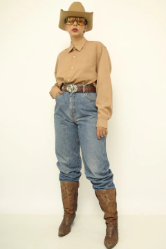 Bota couro marrom western 39 - loja online