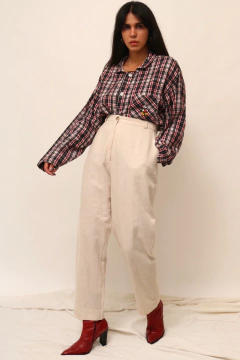 Calça linho clara vintage - Capichó Brechó
