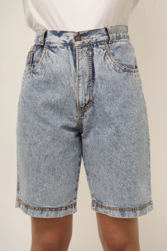 Bermuda jeans cintura alta vintage - Capichó Brechó