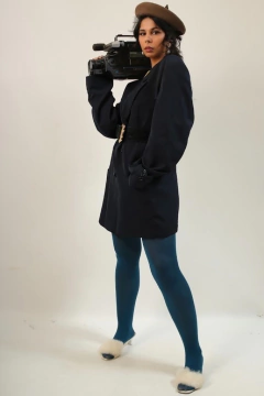 MAXI Blazer azul marinho forrado VINTAGE