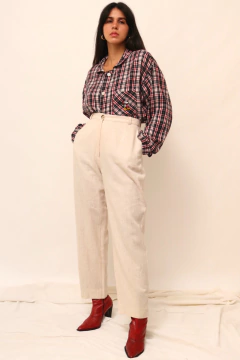 Calça linho clara vintage - loja online
