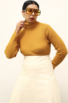 Gola alta mostarda vintage - comprar online