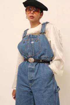jardineira jeans LEE azul vintage classica na internet
