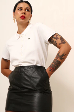 Polo lacoste branca classica original - comprar online