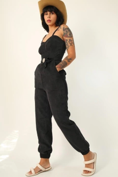 macacão veludo cotele recorte busto - loja online