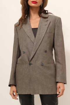 Blazer YSL forrado vintage 70’s hollywood - loja online