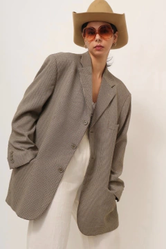 Maxi blazer polister HASSER caramelo classico