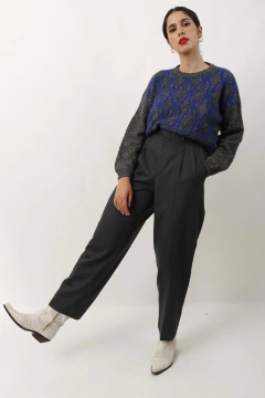 Calça YVES SAINT LAURENT cinza alfaiataria