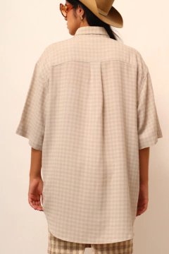 Imagem do Camisa xadrez bege YSL vintage