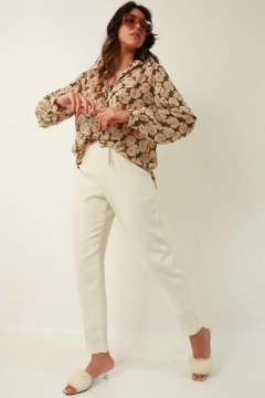 Camisa floral transparencia vintage - Capichó Brechó