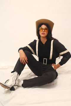 Macacão preto vintage 80´s - comprar online