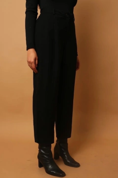 Calça bag 100 % lã cintura mega alta - loja online