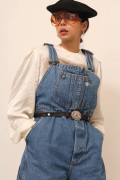 jardineira jeans LEE azul vintage classica - comprar online