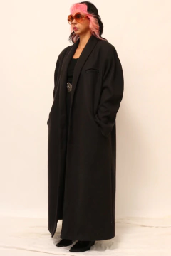CASACO SOBRETUDO preto forrado classico - comprar online
