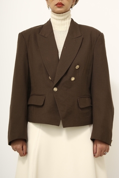 Imagem do Blazer cropped marrom CORI vintage
