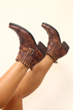Bota western marrom rei do gado 39