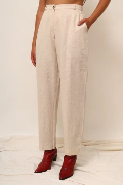 Calça linho clara vintage
