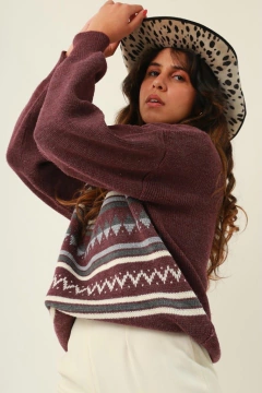 pulôver tricot manga bufante confeitos - comprar online