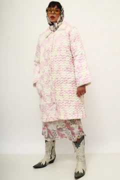 Robe de matelasse rosa flores - loja online