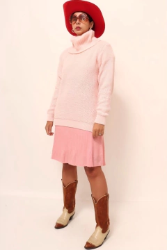 Imagem do Pulover rosa grosso golinha