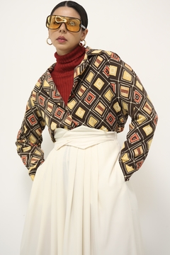 Camisa estampada vintage 70´s - comprar online