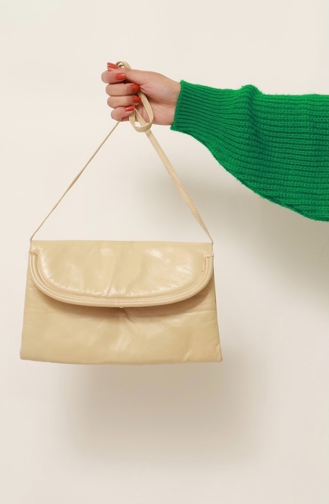 Bolsa creme em couro CHARLES JOURDAN PARIS