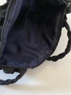 Bolsa tecido flores preta bordado na internet