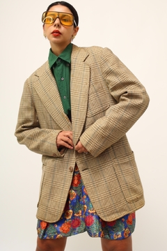 Blazer vintage forrado bege