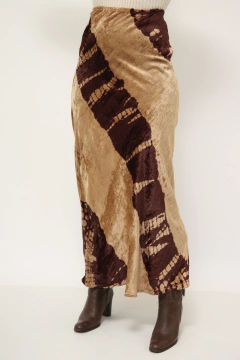Saia veludo western MANGO - comprar online