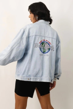 Jaqueta jeans grossa replica Hard Rock na internet