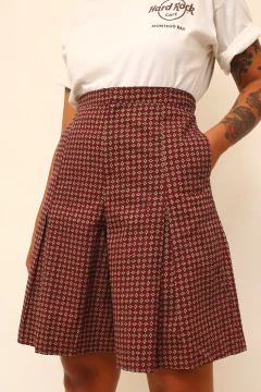 Bermuda alfaiataria western ampla vintage