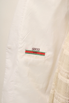 Blazer GUCCI estilo linho branco - Capichó Brechó