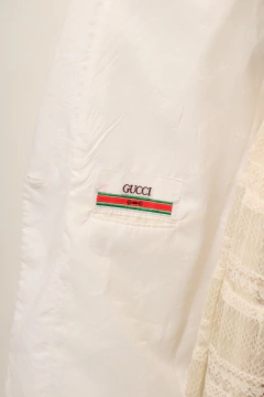 Blazer GUCCI estilo linho branco - Capichó Brechó