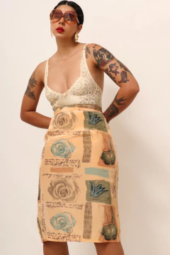 Imagem do Saia midi estampada vintage