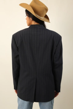 Blazer YVES SAINT LAURENT azul marinho listras - comprar online