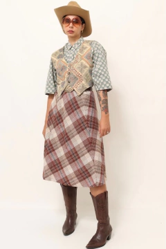 Imagem do colete estampado western vintage